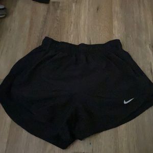 nike black running shorts